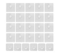 WYAN 26 Ganchos Adhesivos, Gancho Adhesivo Pared, dos Estilos de Ganchos Transparentes, para Colgar Suministros de Cocina, Suministros de Limpieza, Toallas, Ropa, Cepillos de Dientes Fijos, Enchufes