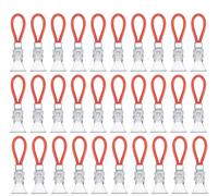 WYAN 30 Pcs Clips Toalla, Pinzas Metalicas, Clips de Toalla de Té Multifunción, Pinzas de Colores para Toallas para Paños de Cocina para Bañ, el Hogar, Armarios(Rojo)