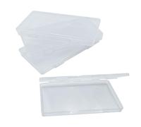 WYAN 4 Pcs Cajas de Almacenaje,Caja de plástico transparente para guardar cuentas,Estuches de plástico rectangulares para cuentas,Organizador de bloques de construcción,para guardar objetos