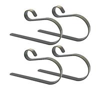 WYAN 4 Piezas estante para calcetines navideños,gancho para chimenea,gancho de metal para colgar es adecuado para árbol de Navidad,chimenea,para fiestas navideñas(Bronce)