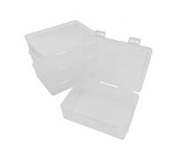 WYAN 4pcs Cajas Almacenaje Plastico, Caja Almacenaje con Tapa, Cajas Organizadoras, para el Hogar, Oficina, Escuela para Almacenar Artículos De Papelería, Joyas, Artículos Pequeños, Piezas Pequeñas