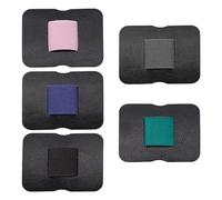 WYAN 5 Piezas Soporte para bolígrafo autoadhesivo,Lápiz de Cuero Autoadhesivo Con Lazo Elástico,para Logitech Crayon, Diario, Cuaderno, Lápiz(5 colores)