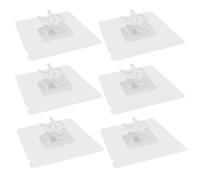 WYAN 6 Piezas Cable Adhesivas Clip,Cable De Plástico Organizador,soportes para cables para automóvil, oficina y hogar (blanco,8-10mm)