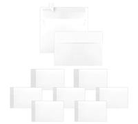 WYAN 80 Piezas 12.5 x 9 cm Sobres Papel, Sobres Blancos Elegantes, Mini Sobre Kraft, Sobre con Solapa Clásica, para Tarjeta de Regalo,Tarjetas de Felicitación, Invitación (No Incluye Tarjetas)