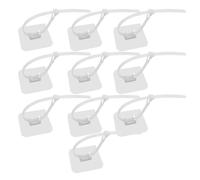 WYAN Clips de Cables Adhesivos-10 Piezas Organizador de Cables,Abrazaderas de cable ajustables,Abrazaderas de tubo,para Gestión de Cables
