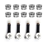 WYAN El kit de conexión de muebles tres en uno de 4PCS, la cerradura de leva excéntrica de 10PCS, el juego de tornillos de fijación de hardware de muebles se utilizan