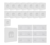 WYAN Ganchos Adhesivos para Estantes de Ducha-22 piezas Adhesivo Organizador de Carrito de Ducha,sin Taladro,para Cocina Ducha Baño Jabonera Cesta Estantería(6pcs 6 * 15cm,16pcs 7 * 7cm)