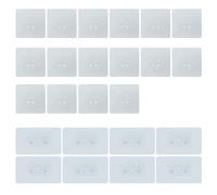 WYAN Ganchos Adhesivos para Estantes de Ducha-24 piezas Adhesivo Organizador de Carrito de Ducha,sin Taladro,para Cocina Ducha Baño Jabonera Cesta Estantería(8pcs 6 * 10cm,16pcs 7 * 7cm)