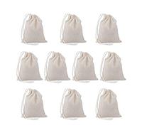 WYAN Paquete de 10 bolsas de tela de queso reutilizables, colador de tela para colar leche de nueces, zumo de frutas, cerveza fría, elaboración de cerveza casera (10 x 15cm)