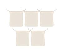 WYAN Paquete de 5 bolsas de tela de queso reutilizables, colador de tela para colar leche de nueces, zumo de frutas, cerveza fría, elaboración de cerveza casera (20 x 30cm)