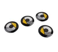 WYBFC 4 Piezas Tapas para Llantas para Smart 450 451 453（56MM）, Tapacubos Tapas con Logotipo Coche Accesorios Decorativos,Normal-B