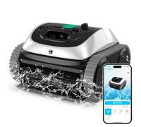 WYBOT C1 Robot Piscina 150min Batería, 150m² Suelo Paredes Línea de Agua | 4-en-1 Robot Limpiafondos Piscina sin Cable, 5 Modos, Navegación & App,Blanco