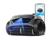 WYBOT C2 Vision Robot Piscina con Cámara IA y Batería 180min, 180m² | Robot Limpiafondos Piscina sin Cable,Doble Filtración,8 Modos,Suelo/Paredes/Linea de Agua,Gris-Verde