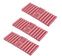 WYBZDA 3 En 1 Plástico Paleta De Arte De Uñas Para PortaBolígrafos Diamante Almacenamiento Paleta De Esmalte De Uñas Para Dibujo Pigmentos Nail Art Palette Portátil(Pink)