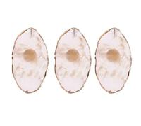WYBZDA Anillo 3/6 Unidades Resina Paleta De Arte De Uñas Ajustable Portátil Paleta De Esmalte De Uñas Para Bricolaje Flores En Flor Nail Art Palette Para Profesionales(Beige - 3 pcs)