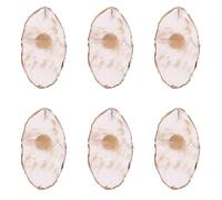WYBZDA Anillo 3/6 Unidades Resina Paleta De Arte De Uñas Ajustable Portátil Paleta De Esmalte De Uñas Para Bricolaje Flores En Flor Nail Art Palette Para Profesionales(Beige - 6 pcs)