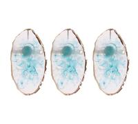 WYBZDA Anillo 3/6 Unidades Resina Paleta De Arte De Uñas Ajustable Portátil Paleta De Esmalte De Uñas Para Bricolaje Flores En Flor Nail Art Palette Para Profesionales(Blue - 3 pcs)