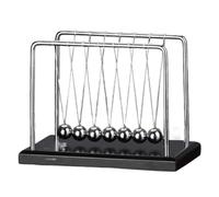 WYBZDA Physics Gadget Péndulo De Newton Para Oficina, Cuna De Newton Con 7 Bolas De Equilibrio De Metal, Newtons Cradle De Escritorio Para El Hogar(A)