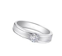 Wycian Anillo Compromiso Diamante Anillos Plata Mujer Oro Blanco de 9 Quilates con Diamante de 0,3 CT Talla 25 Sólido No Chapado Popular para Esposa Graduación Joyas