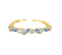 Wycian Anillo con grabado «Beste Freunde Ring Gold Jewelery 9K/14K Gelbgold Au375/Au585 Marquise Topas Vorsteckring für Mutter einfach Schmuck Geschenk, 45 (14.3), Oro amarillo 9 quilates, Topacio