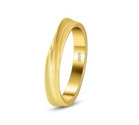 Wycian Anillo con grabado «Beste Friends» de plata de ley 925 de Möbius, 3 mm, talla 52 (16,6) para mujer de compromiso, 14, Plata de ley, Sin piedras preciosas