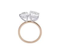 Wycian Anillo con Piedra Moissanita Anillo Oro 9 Kilates Mujer Simple Tamaño 6,75 Moda Para Lesbian Graduación Joyas