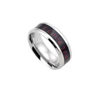 Wycian Anillo de Compromiso Mujer, Anillos de Plata Mujer Acero de Titanio Tamaño 22 "Te Amo para Abuela Joyas
