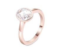 Wycian Anillo de oro de 9 quilates para mujer, moissanita con forma ovalada de 1/2/3 quilates, tamaño H 1/2, elegante para hermanas y graduación, L 1/2, Oro rosa de 18 quilates, Moissanita