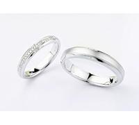 Wycian Anillo de Promesa Hombre Anillos Plateado Oro Blanco de 14 Quilates Polaco Talla 20 Sólido No Chapado Actualización 3.0 para Tía Graduación Joyas