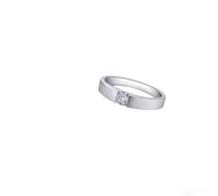 Wycian Anillo Diamante Mujer Anillos de Compromiso de Plata Oro Blanco de 14 Quilates con Diamante de 0,25 CT Talla 22 Sólido No Chapado Actualización 3.0 para Señoras Graduación Joyas