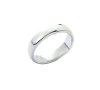Wycian Anillo Unico Anillo Plateado Mujer Oro Blanco de 14 Quilates Polaco Talla 17 Sólido No Chapado Popular para Hermana Día de San Valentín Joyas