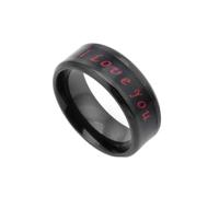 Wycian Anillos de Promesa, Anillo Titanio Tamaño 22 "Te Amo para Abuela Joyas