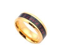 Wycian Anillos Mujer Retro, Anillos Oro Mujer Acero de Titanio Tamaño 22 "Te Amo para Abuela Joyas