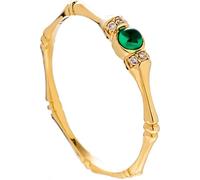 Wycian Engagement Ring Damen Ring Smaragd Damen Ring 9K Gold No-Metal-Stamp (Fashion Only) rund mit Moissanite und Smaragd Größe 45 (14.3) Modern für Lesbian-Verlobung personalisierbar, 61 (19.4), Oro