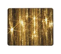 WYCZHY Alfombrilla de mouse con lentejuelas doradas con control mejorado con borde de punto de bloqueo, tapete de escritorio antideslizante grande y grueso para tareas de oficina