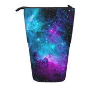 WYCZHY Cool Star River - Estuche para lápices de pie, espaciosas bolsas para lápices, bolsa para bolígrafos, trabajo, oficina, artistas, suministros, Black, Talla única, Organizador de bolsas