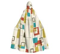 WYCZHY Disfraz de larpa moderna de mediados de siglo, capa con capucha para adultos, bata medieval para festival renacentista, uso gótico