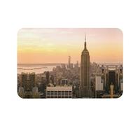 WYCZHY Empire State Building - Alfombrilla de baño de diatomeas con impresión de edificios, antideslizante, 23.6 x 15.7 pulgadas, fácil de almacenar, alfombrillas de baño para baño y cocina