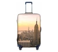 WYCZHY Empire State Building - Funda para maleta grande con estampado de edificios de Empire State, funda elástica para maleta con cremallera, protege el equipaje durante el viaje, White, L