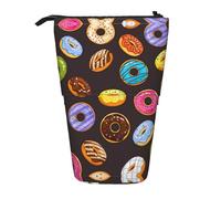 WYCZHY Estuche para lápices Ring Bread with Jam, estuche espacioso para lápices, bolsa para bolígrafos, trabajo, oficina, artistas, suministros, Black, Talla única, Organizador de bolsas