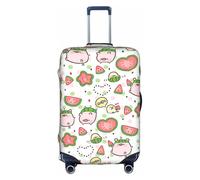 WYCZHY Funda de maleta grande con estampado de cerdos lindos, funda elástica con cremallera, protege el equipaje durante el viaje, White, L