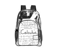 WYCZHY Math Geometry G alculus - Bolsa transparente resistente con estampado de cálculo, bolsa transparente reforzada para playa, deportes al aire libre, viajes