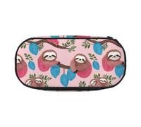 WYCZHY Naughty Sloth Baby - Estuche para lápices de alta capacidad, estuche organizador para bolígrafos, suministros estéticos para adultos, Black, Talla única, Organizador de bolsas