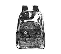 WYCZHY Supernatural Inspiration - Bolsa transparente resistente con estampado, bolsa transparente reforzada para playa, deportes al aire libre, viajes