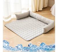 WYDDSX 2025 Pelsbarn Cooling Bed,Pelsbarn Dog Cooling Mat,Pet Cool Pad,Cool Mat for Dogs,Summer Dog Bed,Durable Anti-Scratch Gel Pad (Grey,70 * 70cm)