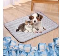 WYDDSX 2025 The Ultimate Cooling Pet Mat,Upgrade Washable Pet Cooling Mat for Dogs & Cats,Portable Dog Cool Bed for Summer (70 * 55cm,Grey)