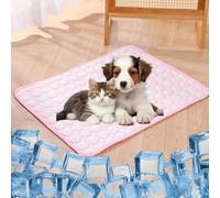 WYDDSX 2025 The Ultimate Cooling Pet Mat,Upgrade Washable Pet Cooling Mat for Dogs & Cats,Portable Dog Cool Bed for Summer (40 * 30cm,Pink)