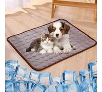 WYDDSX 2025 The Ultimate Cooling Pet Mat,Upgrade Washable Pet Cooling Mat for Dogs & Cats,Portable Dog Cool Bed for Summer (40 * 30cm,Brown)