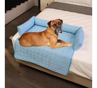 WYDDSX Pelsbarn Cooling Bed,Pelsbarn Cooling Dog Bed for Car,Self Cool Dog Sofa Mat with Ice Silk Fabric,Durable Anti-Scratch Gel Pad for Dogs Cats in Hot Summer (70 * 70cm,Blue)