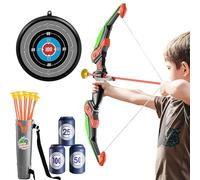 Wydexint Bow and Arrow Toys Set, Bow and Arrow Archery Toy Set For Kids, Arco y Flechas para Niños, Activity Toys For Indoor and Outdoor, Birthday Gift For Boys and Girls Ages 3-12 (Verde)